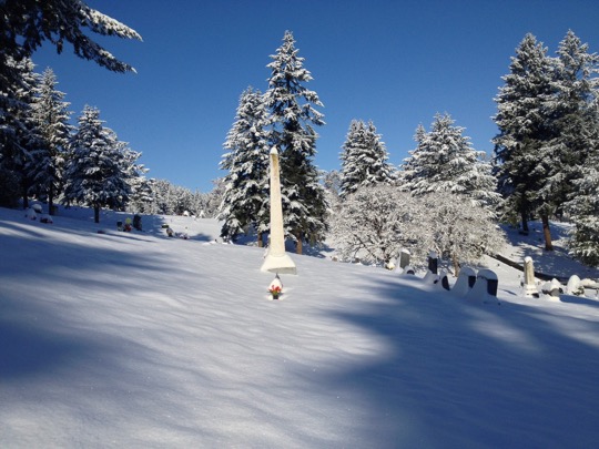 Fir Grove Cemetery Winter Snow Pic3